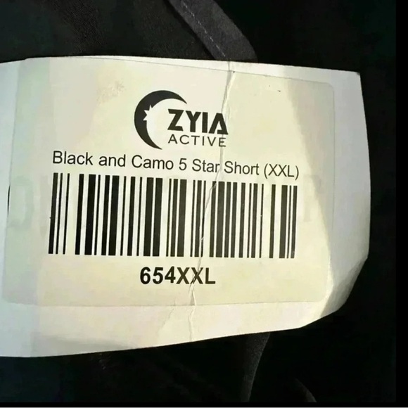 Zyia Five Star Shorts black & camo Size 2XL NWT - Picture 4 of 5